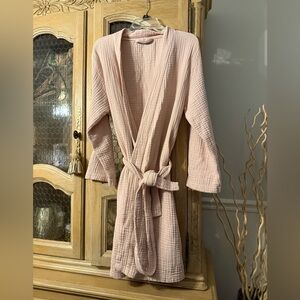 Parachute Cotton Blush Textured Robe